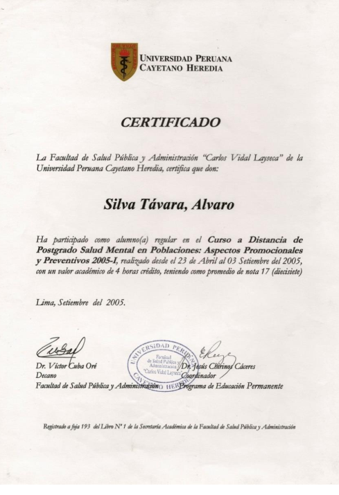 Salud Mental en poblaciones Salud Mental en poblaciones